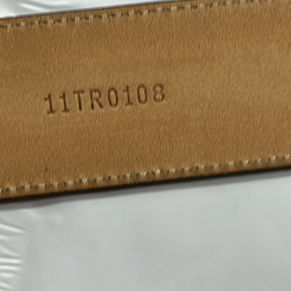 DONALD J. TRUMP 1” Brown Classic leather Belt 44 business BRASS square Buckle 44 - Picture 7 of 14